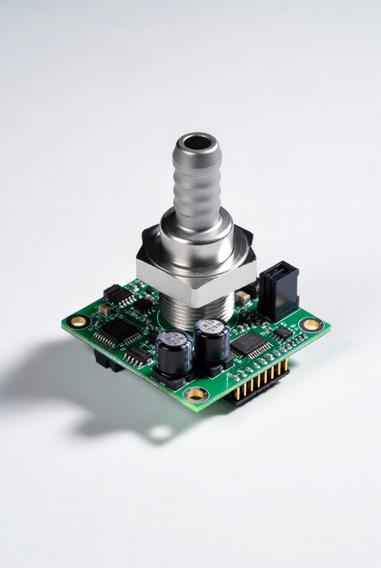 Pressure Sensor with Barbed Fitting